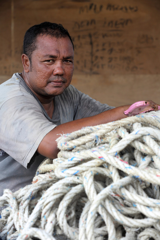 T Bukari, pêcheur de la petite communauté de Lhok Seudu, survivant du tsunami de 2004