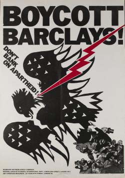 Affiche historique de la campagne d'Oxfam contre la Barclays