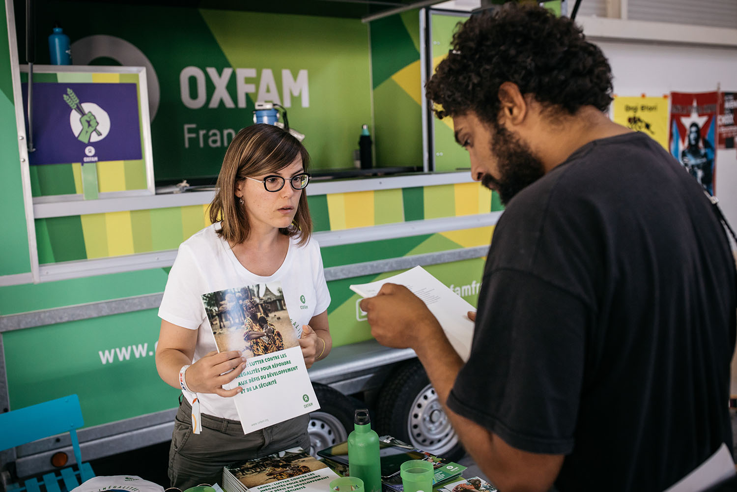 Stand Oxfam France à l'Alter G7 en août 2019
