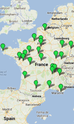 carte groupes locaux Oxfam France