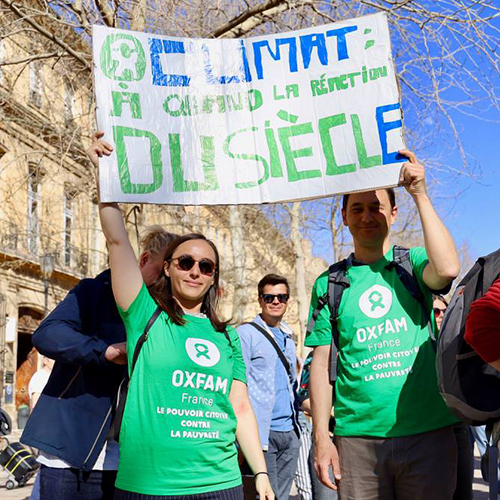 Marche pour le climat du groupe local Oxfam de Provence
